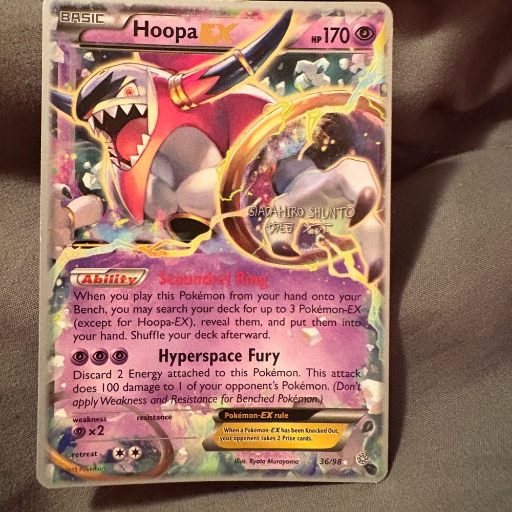 Hoopa 2016 world championships Pokemon card